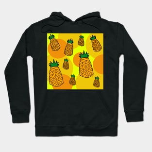 Retro Pop-Art  Pineapple Pattern Hoodie